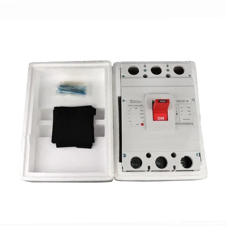 1600 Amp 3 पोल Mccb सहायक सम्पर्कहरू सहित
