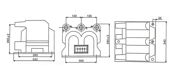 11kv Three Phase Metering Potential Transformer Pt