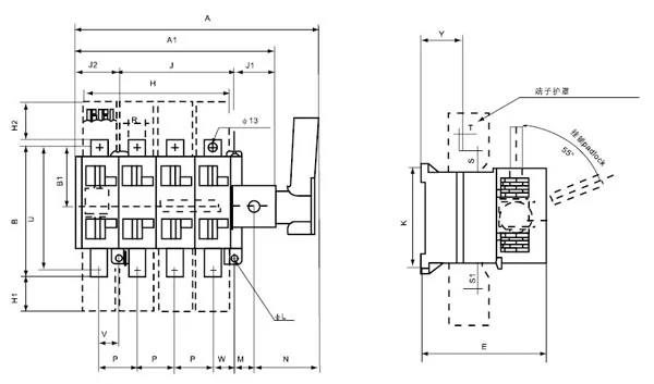 480 Volt 3 Phase 400 Amp Fused Disconnect Switch