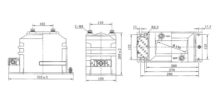 Medium Voltage Resin Cast Potential Transformer In Switchgear